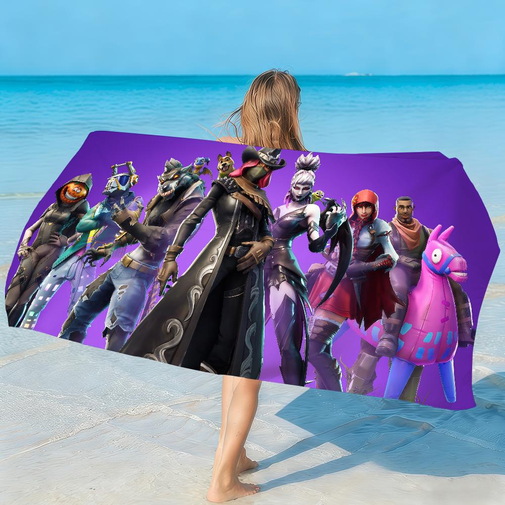 Game F-FORTNITE Towel Quick Drying Beach Towels Are Suitable For Swimming Pools Camping Yoga And The Gym