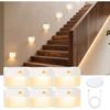 Rechargeable Motion Sensor Lights Indoor: 6 Pack Sensor Stair Night Lights