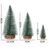 Mini Desktop Christmas Tree Small White Cedar with Snow Effect for Office Home Table Winter Holiday Decoration Decor