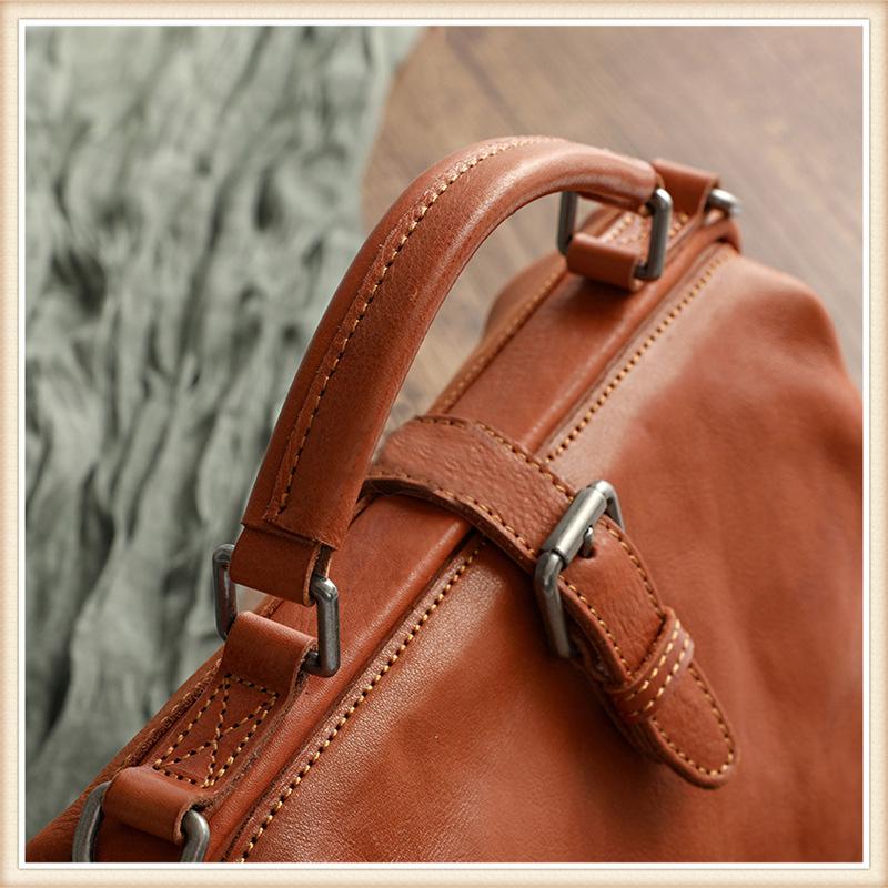 Johnature Женская сумка из натуральной мягкой коровьей кожи в стиле ретро, ​​большая вместительная сумка ручной работы, повседневные сумки на плечо