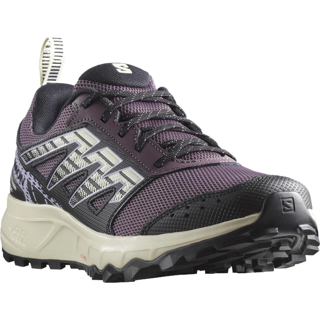 SALOMON Wander Simple Versatile Fashionable Comfortable Low-Top Running Shoes Women Sneaker Purple Black 472929