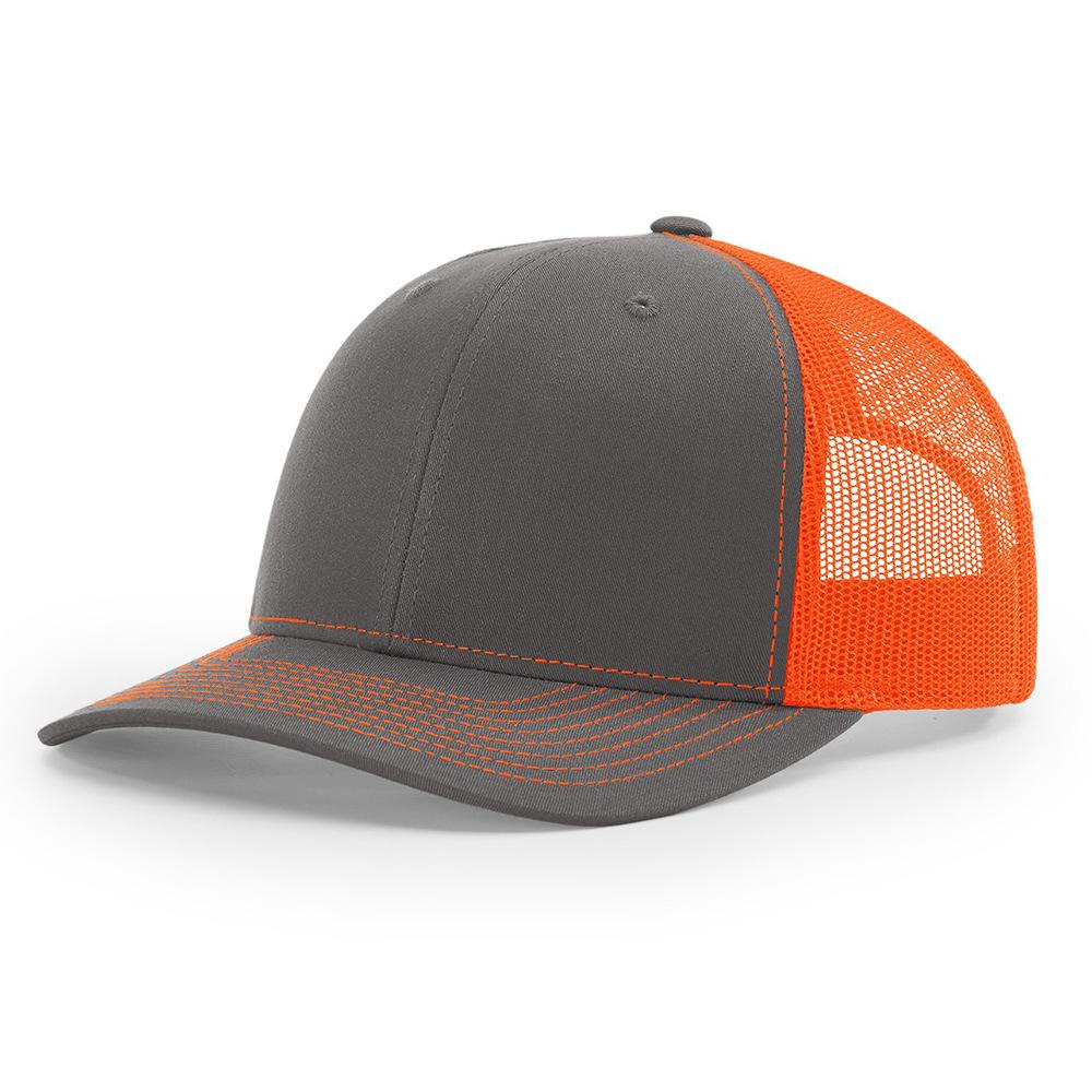 OEM Custom 6 Panel Structured Trucker Mesh Hat High Quality Cotton 3D Embroidery Logo Plain Cap Curved Brim for Velour Terry