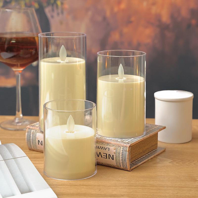 1/4/8 шт. светодиодная электронная свеча концертная свеча украшение сценарий убить атмосферу свет рождественский ночник