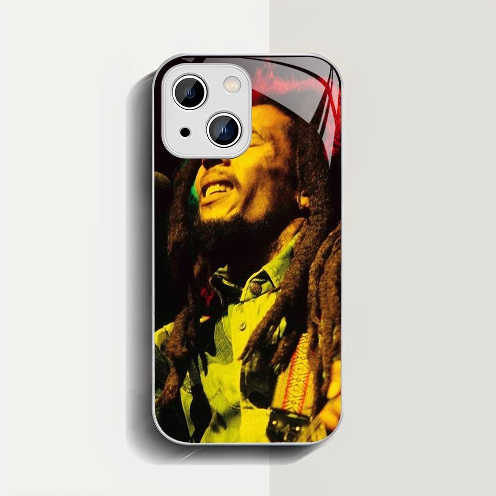 Закаленное стекло Bob Marley Rasta Lion для iPhone 14 13 12 11 Pro Mini XS MAX 14Plus X XS XR Чехлы
