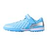 Li Ning Kids PU Jin Series TF Stud Comfortable Velcro Non-Slip Breathable Low-Top Soccer Shoes Kids Soccer Shoes Xinjiang-Blue YKGU022-9