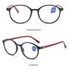 Spring Hinge Readers Reading Glasses Presbyopia Eyeglasses Anti-blue Light Glasses Oval Frame