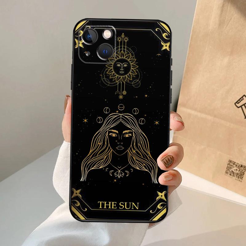 Астрология Таро Карты Чехол для Телефона Для iPhone 18 16 14 13 12 11 15 Pro Max 13 12 mini XR 15 16 Plus 16e Чехол