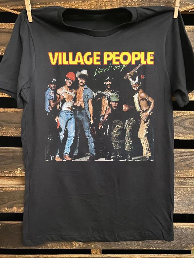 Village People Band Live and Sleazy T SHirt Full Size S-5XL