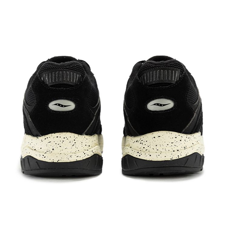 SAUCONY Gsd 90S Retro Fashion Synthetic Leather Cushioning Low-Top Casual Running Shoes Unisex Sneaker Black S79018-3