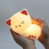 Силиконовый светодиодный ночник «Спящий кот» - Уютный прикроватный компаньон и подарок