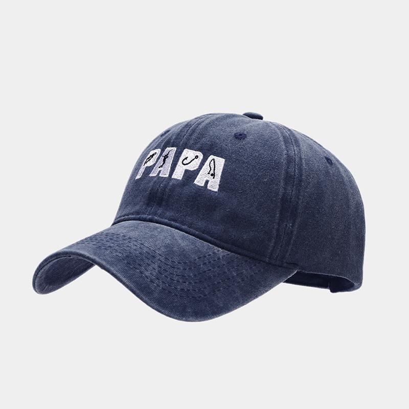 Весенняя вышитая шляпа PAPA с защитой от солнца, пропитанная водой, для мужчин и женщин, для занятий спортом на открытом воздухе, для рыбалки, бейсболка