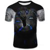 Trendy Men's T-shirt Black Mamba Snake 3D Cool Printed Style Casual Loose Summer T Shirts
