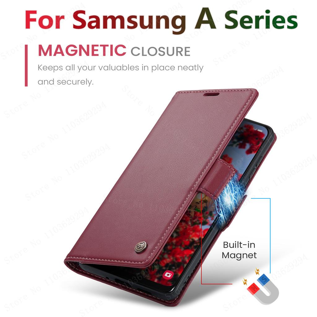 Роскошный кожаный чехол-кошелек для Samsung Galaxy A54 55 53 52 71 72 73 51 34 32 15 серии чехол для мобильного телефона слоты для карт откидная крышка