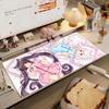 Игровой коврик для мыши N-Nekopara-N с нескользящей основой и блокирующим краем, DeskMat, аксессуары для ПК и ноутбука, резиновый, для офисной клавиатуры, большой, игровой, XXL