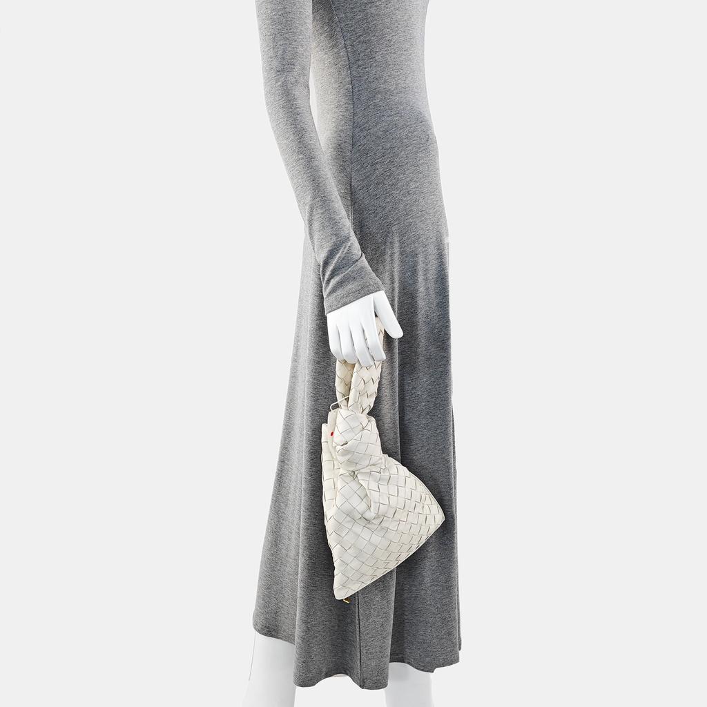 [Б/У] Bottega Veneta The Mini Twist 'Chalk/Gold' - Отличное состояние #UJ388S