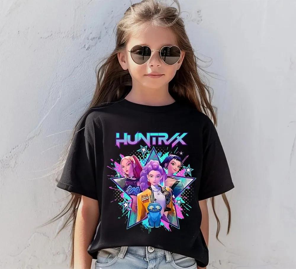 2026 Summer Teen T-shirt Mira Rumi Zoey Kpop Devil Birthday T-shirt Back-to-School Season Kids Birthday Gift Top