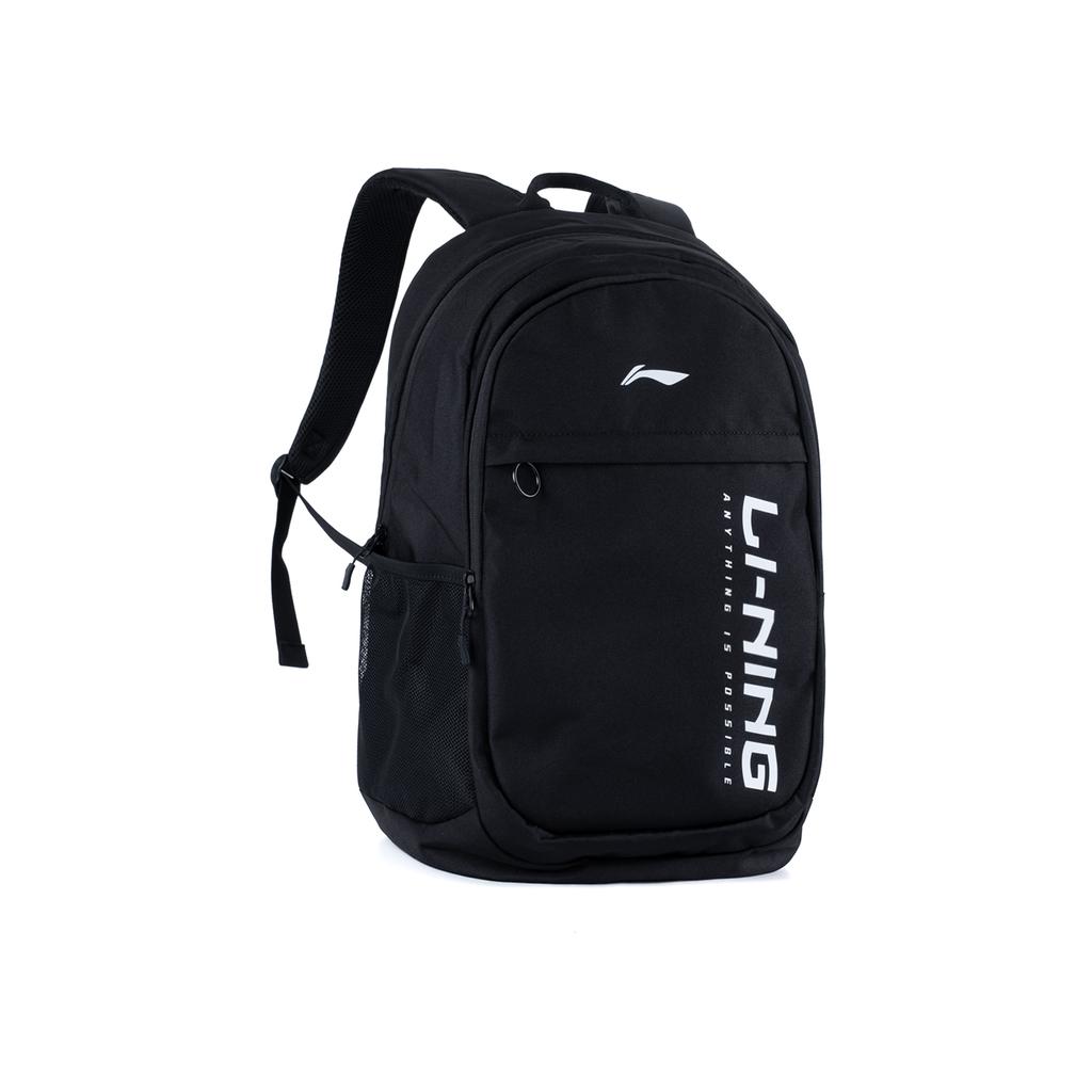 New LiNing Polyester Multi Layer Backpack Regular Unisex Black ABSV519-2