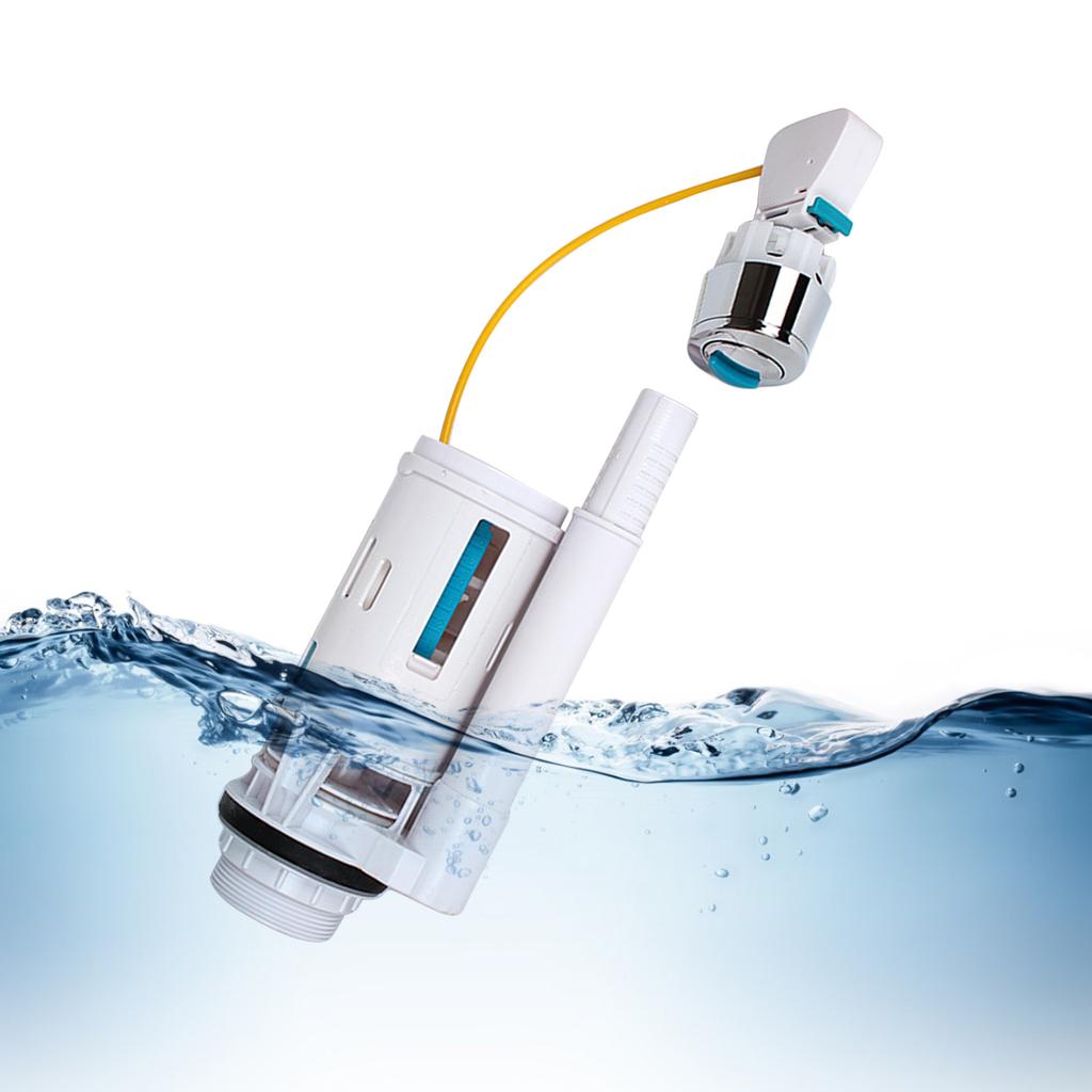 Универсальные сливные клапаны для замены, боковые, двухрежимные, сливные клапаны, компоненты для бачков унитаза для слива воды