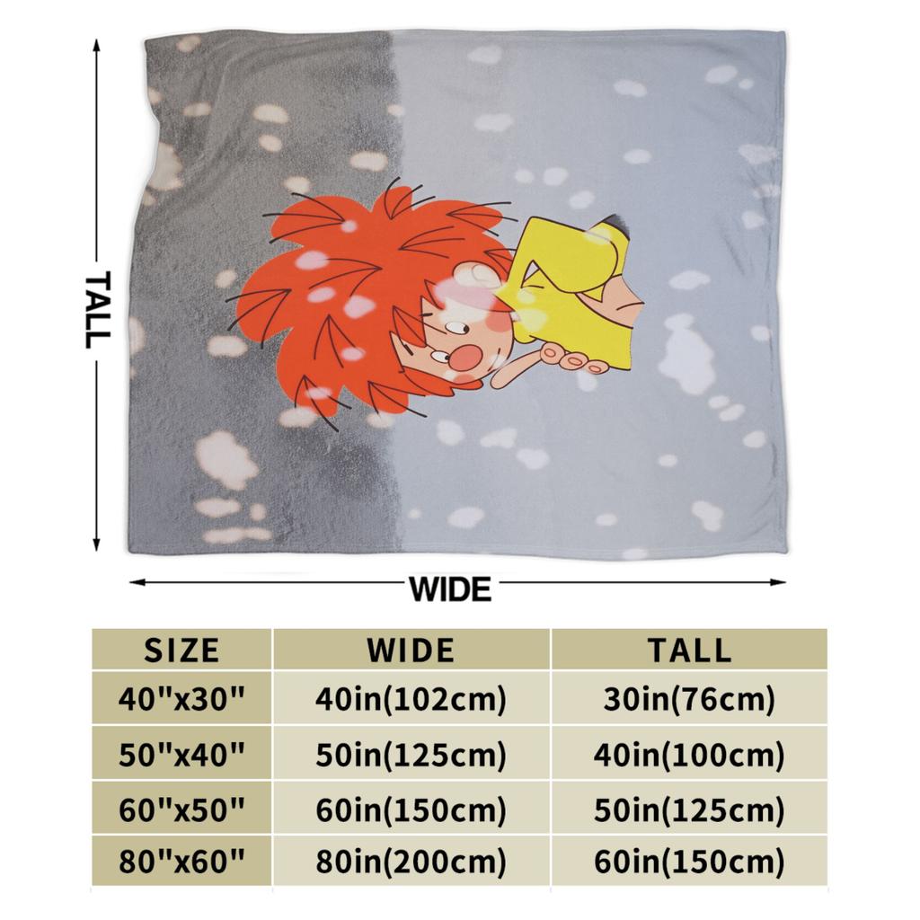 P-Pumuckl Plush Blanket Boy Girl Flannel Throw Blanket For Living Room Soft DIY Quality Bedspread Gift Idea