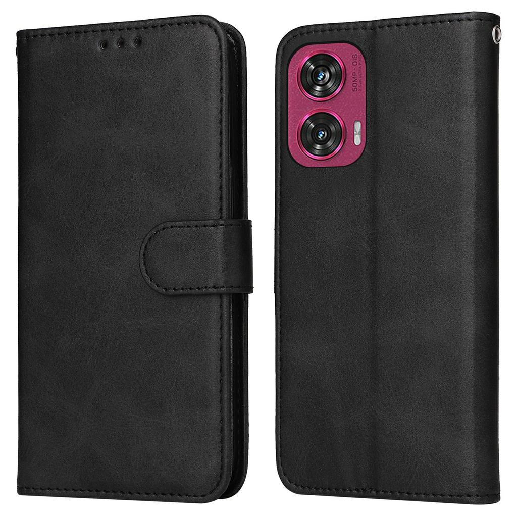 For Motorola Edge 50 Fusion 5G Case Wallet PU Leather Folio Flip Phone Cover