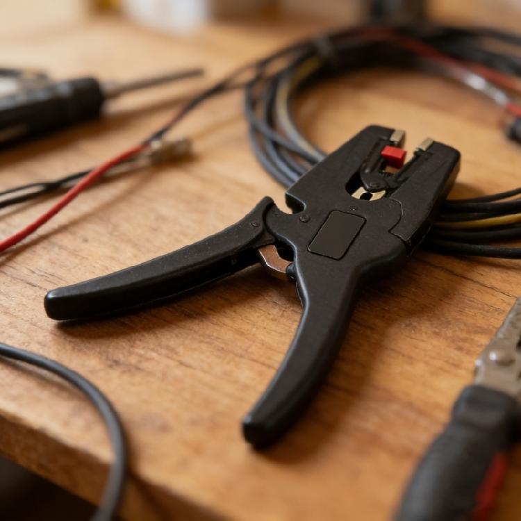 Lightweighted Wire Stripper Cutter Featuring Ergonomic Peeling and Adjustable Depth to Minimize Hand Fatigue