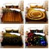 3D Star Bedding Set Shiny Down Duvet Cover Pillowcase 2/3 Holiday Gift AU210 * 240 Full Size Quick Drying Soft Home Textile