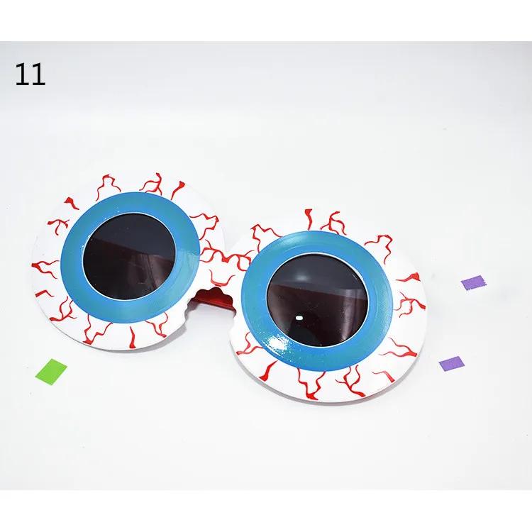 1 шт. Хэллоуинские очки, креативная новинка, забавные очки, тыква, череп, паутина, страшные глазные яблоки, страшные