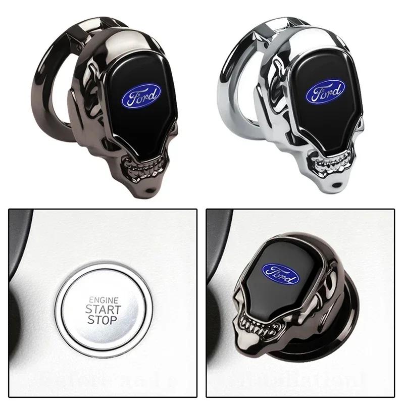 Car Start Stop Button Sticker Protector For Ford Ranger Kuga Mustang Focus MK2 MK3 Ecosport Fiesta F150 Edge Decorative Cover