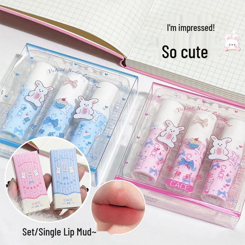 CACE Velvet Nude Matte Lip Mud: Natural, Brightening Lip Gloss for a Bare-Faced Look