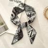 Long Silk Scarf Atmosphere New Thin Narrow Tie Bag Gift Strap Headband Small Tie