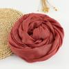 Solid Color Linen Scarf for Women  Spring and Summer New Cotton Candy Monochrome Warm Gauze Scarf Travel Sunscreen Shawl