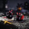 Креативная Дьявольская Утка Хэллоуин Микро Пейзаж Миниатюрная Демоническая Утка с Рогами Настольные Декоративные Фигурки DIY Аксессуары