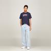 Tommy Hilfiger Хлопковая облегающая американская модная футболка с принтом, короткий рукав, унисекс, топ DM0DM15379C87