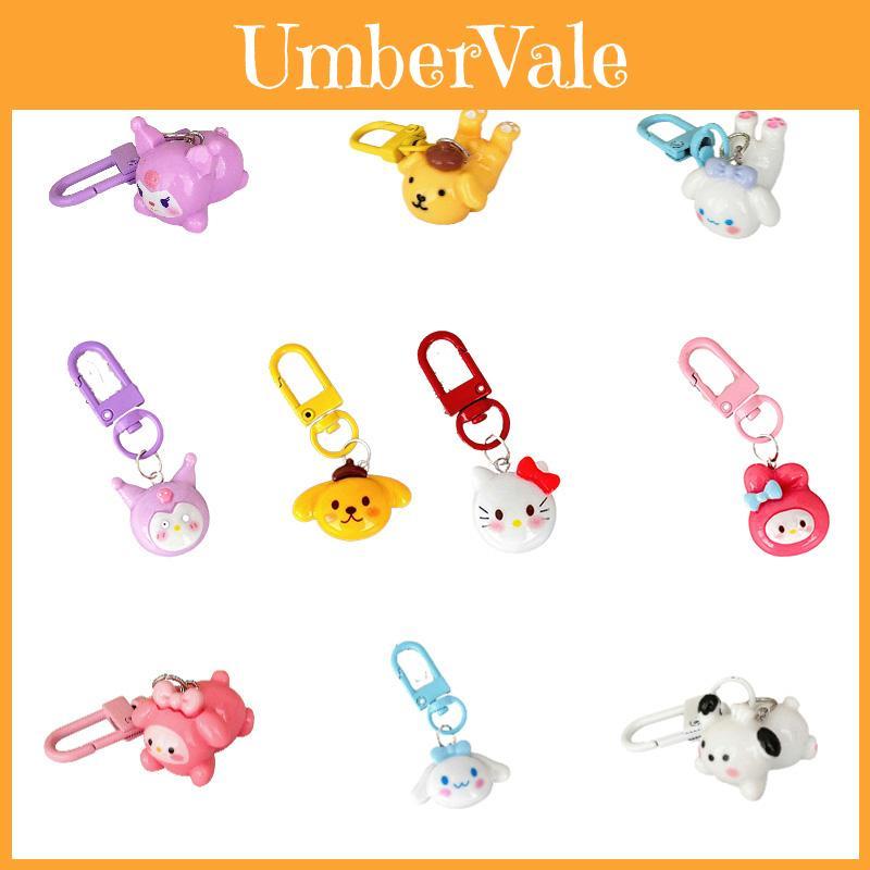 Cute Cartoon Round Face Keychain Pendant Kawaii Japanese Style Sweet Girl Heart Bag Accessory Friendship Gift