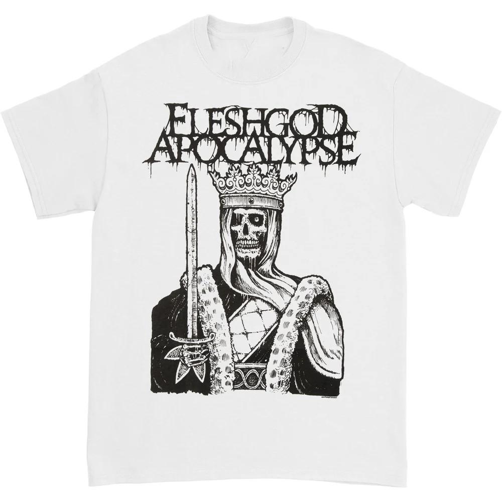 Fleshgod Apocalypse группа белая футболка мужская женская футболки топ UNISEX все размеры JJ5294