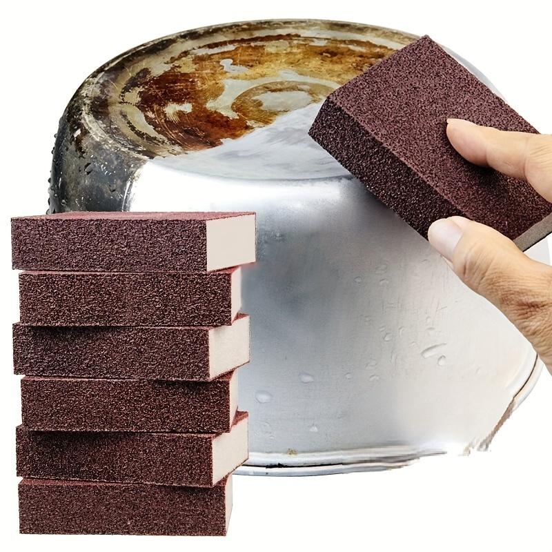5pcs Magic Sponge Eraser Set Heavy-Duty Non-Electric Descaling & Rust Removal Scrubbers For Kitchen Bathroom Toilet Floor And Outdoor Cleaning