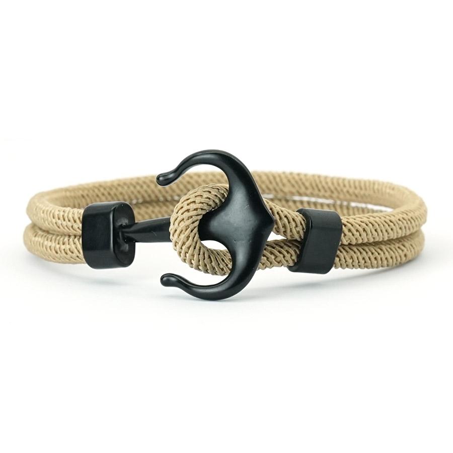 Fashion Men Anchor Bracelet With A Grade 4mm Thread 7 Colors Available Outdoor Cool Riding Sports Sweat Absorbent Rope Braslet
