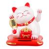 Солнечная энергия Maneki Neko Lucky Cat Приветствующий китайский Lucky Cat Машет рукой, Призывая Статуэтки Удачи для Домашнего Декора