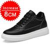 Плюс Размер 37-46 Кроссовки для мужчин, увеличивающие рост, стелька 8 см, белые, черные, более высокие, мужские, модные кроссовки для отдыха