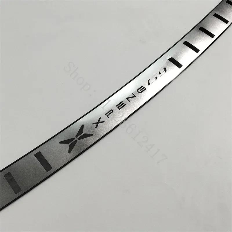 for XPENG G9 2024 car Accessories Stainless Steel Rear Bumper Protector Sill Trunk Tread PlateTrim