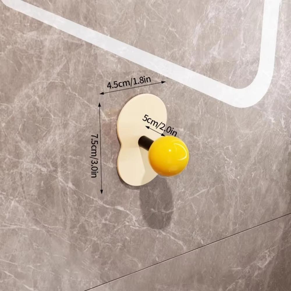 Wall Mount Dopamine Adhesive Hooks Heavy Duty Towel Hanger Colorful Bathroom Adhesive Wall Hook
