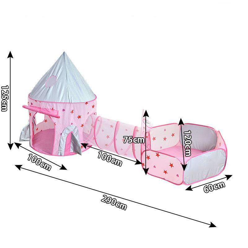 Детская палатка 3 в 1, манеж с туннелем, детский бассейн с шариками, большая портативная детская палатка, туннель для ползания с шариками, детская игровая площадка, дом