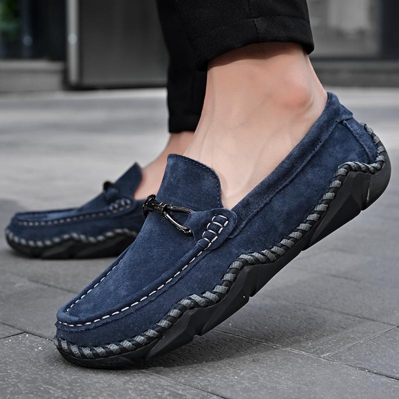 Men Genuine Leather Casual Leather Shoes Men Loafers Comfortable Driving Shoe Moccasins Man Flats Shoes