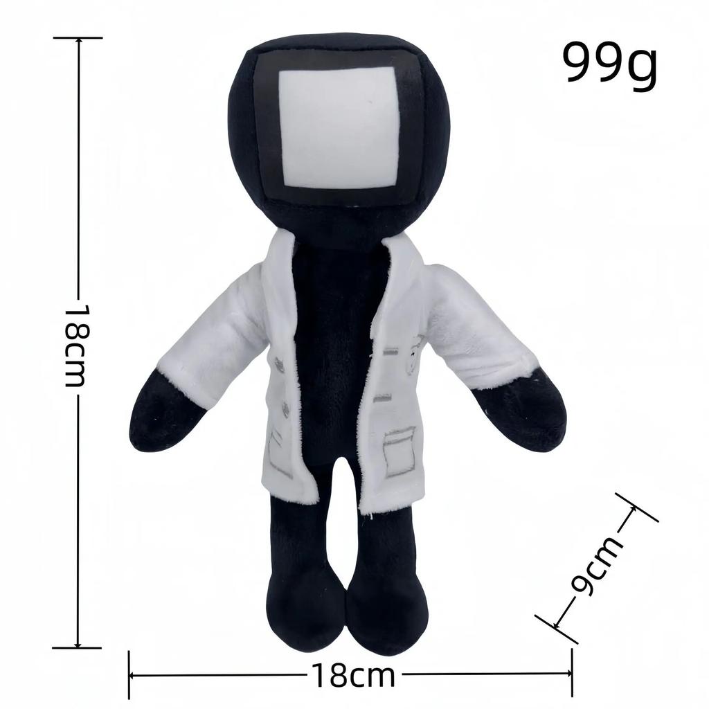 1/6/12 шт. Skibidi туалет плюшевая игрушка Титан ТВ человек босс туалет мультяшные куклы мягкая кукла Рождественский подарок на день рождения для детей