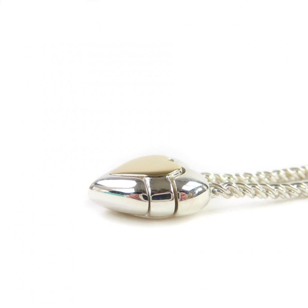 TIFFANY&Co. Necklace Heart Puzzle Silver Gold 925 Women Used