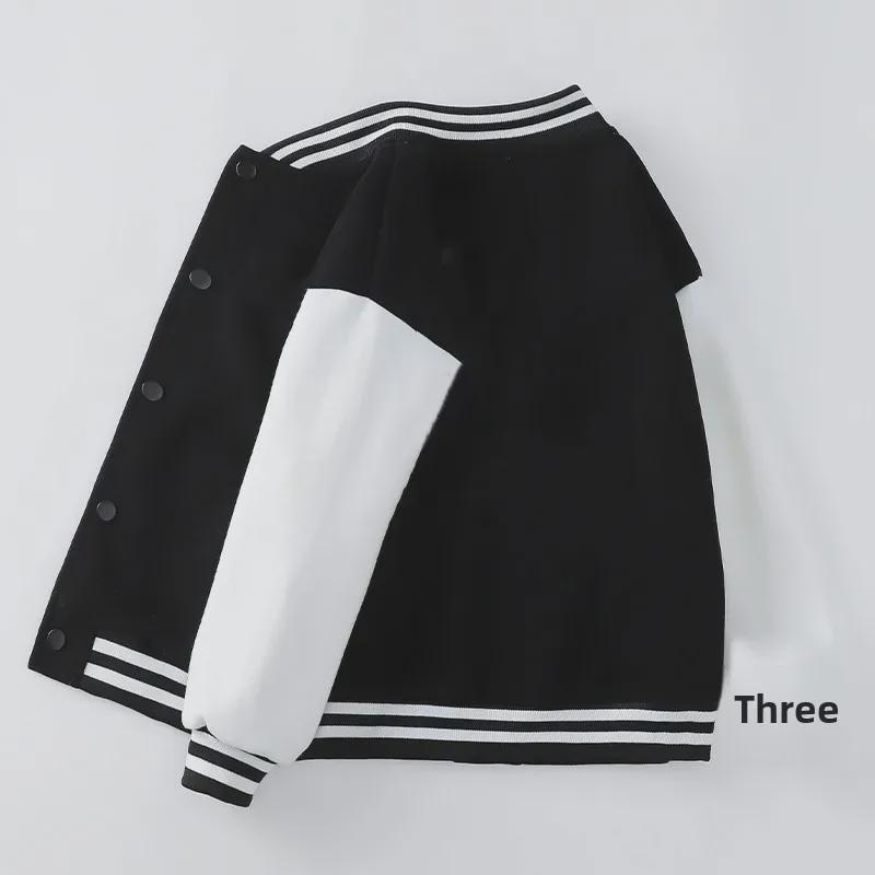 Girls' Casual Spring & Autumn Baseball Jacket - Internet Celebrity Style Sportswear