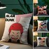 Смешная Милая Наволочка S-Slam Dunk Плюшевая Ткань Мягкая Наволочка Двусторонняя Печать Чехол для Подушки на Диван Декоративная Наволочка