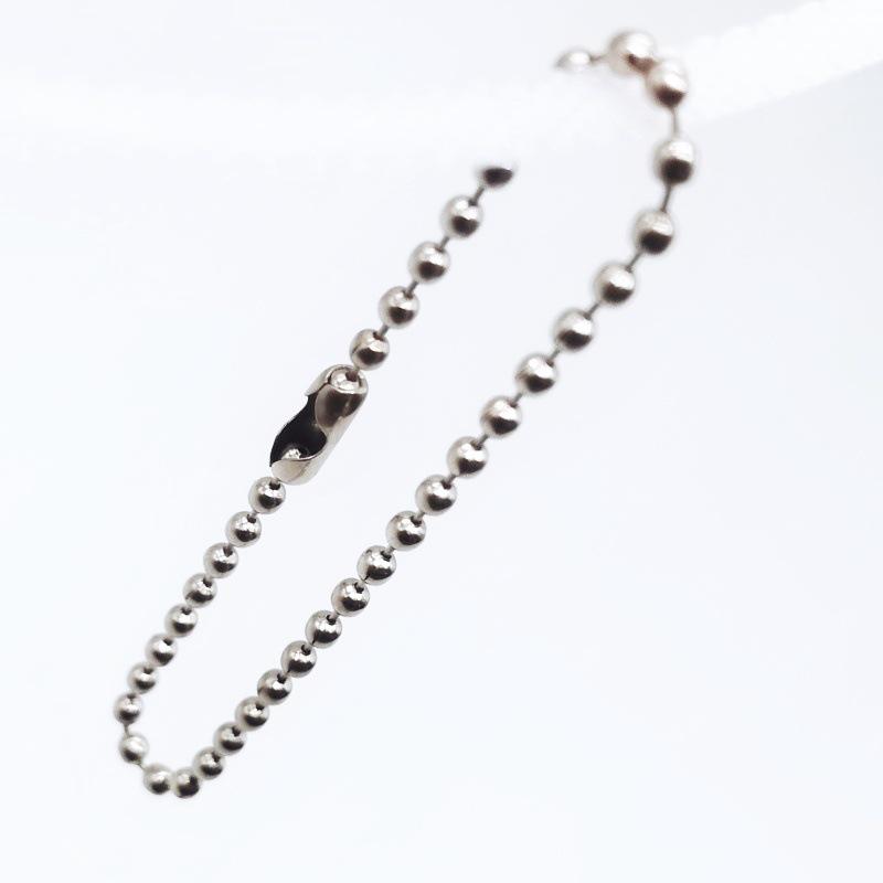 Металлическая шариковая цепочка для самодельных табличек с именами, ювелирных изделий, игрушек и брелоков