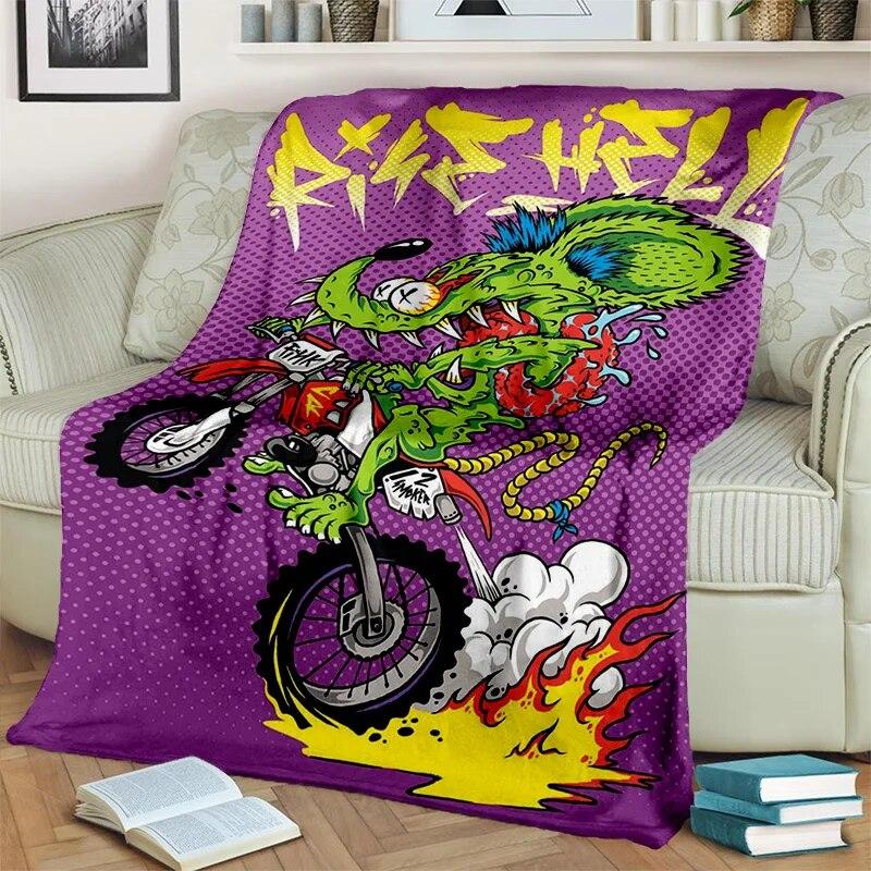 Забавное одеяло с изображением крысы Финка, мягкое одеяло для дома, спальни, кровати, дивана, пикника, путешествия, офиса, покрывало для отдыха, детское одеяло