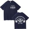 Powerhouse Gym Двусторонние Графические Футболки Модные Повседневные Свободные Футболки с Коротким Рукавом Мужские Женские Высококачественные Хлопковые Футболки